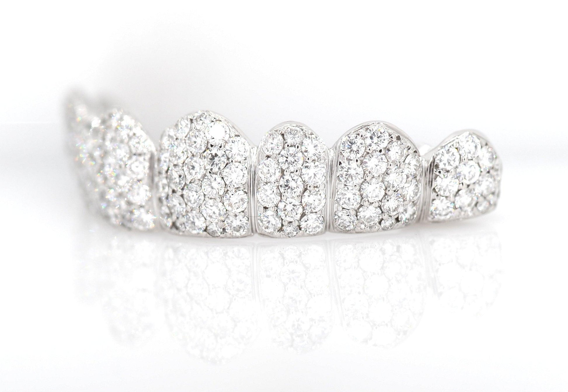 Large Diamond Cluster Big Boy Honeycomb Grillz - Johnny Dang & Co