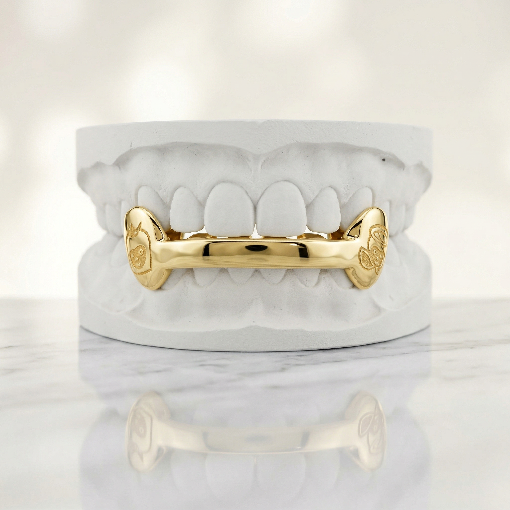 JDTK-ENG004-2 Engraved Teeth (Fangs) with Front bar