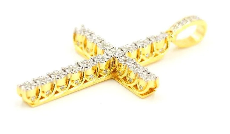 JDTK-P11211728-FD--Custom Diamond Cross Pendant - Johnny Dang & Co