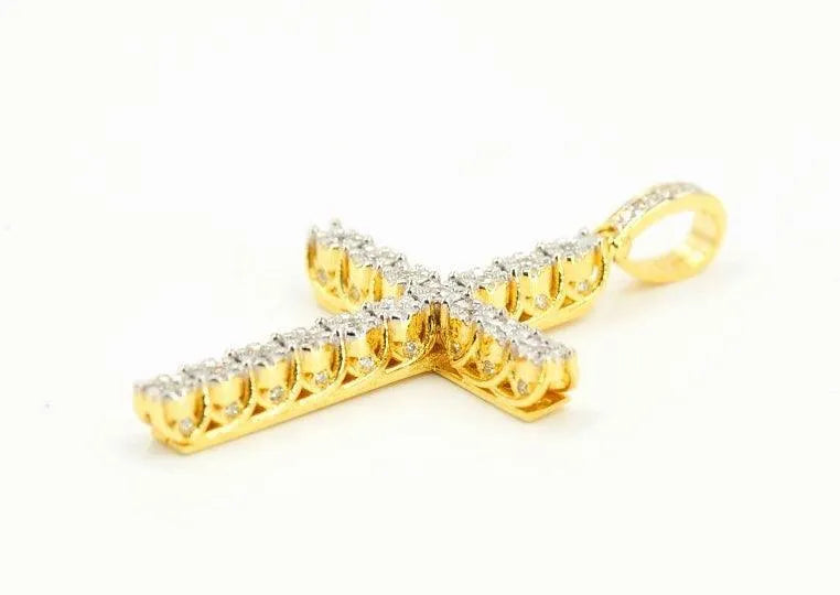 JDTK-P11211728-FD--Custom Diamond Cross Pendant - Johnny Dang & Co