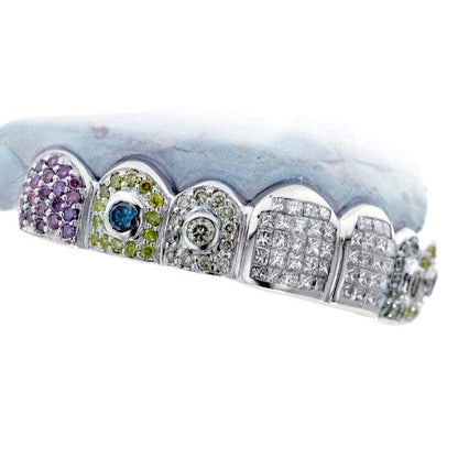 JDTK-G80- Hybrid Invisible & Prong Set Diamond Grill - Johnny Dang & Co