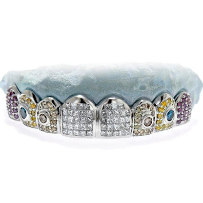 JDTK-G80- Hybrid Invisible & Prong Set Diamond Grill - Johnny Dang & Co