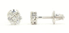 JDTK-F81638- Cluster/Flower 0.50cttw Diamond Earrings - Johnny Dang & Co