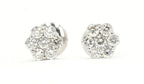 JDTK-F81638- Cluster/Flower 0.50cttw Diamond Earrings - Johnny Dang & Co