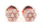 JDTK-F81638- Cluster/Flower 0.50cttw Diamond Earrings - Johnny Dang & Co