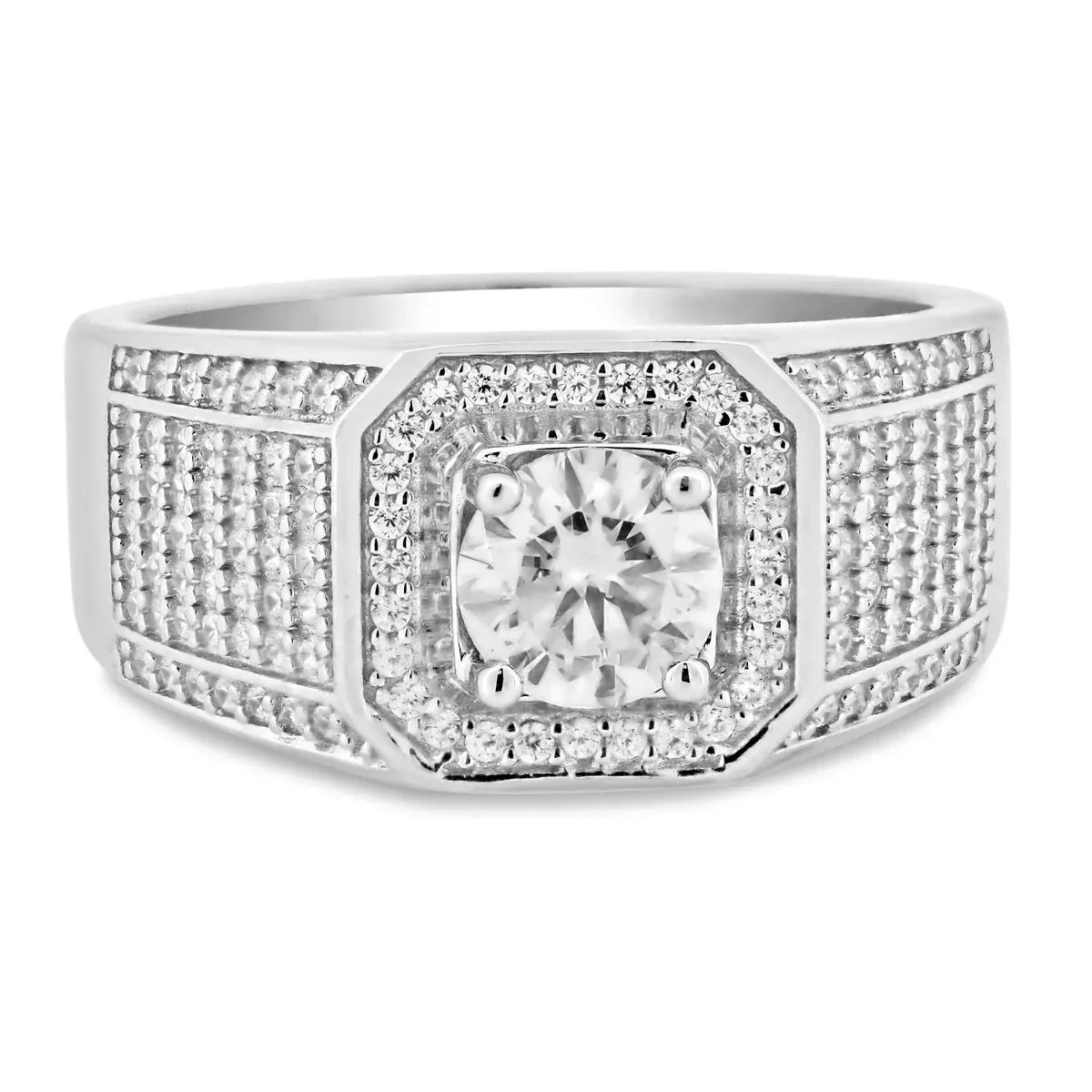 1 ct center stone ring