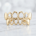 Open Face with Diamond Cut and White Gold Rhodium