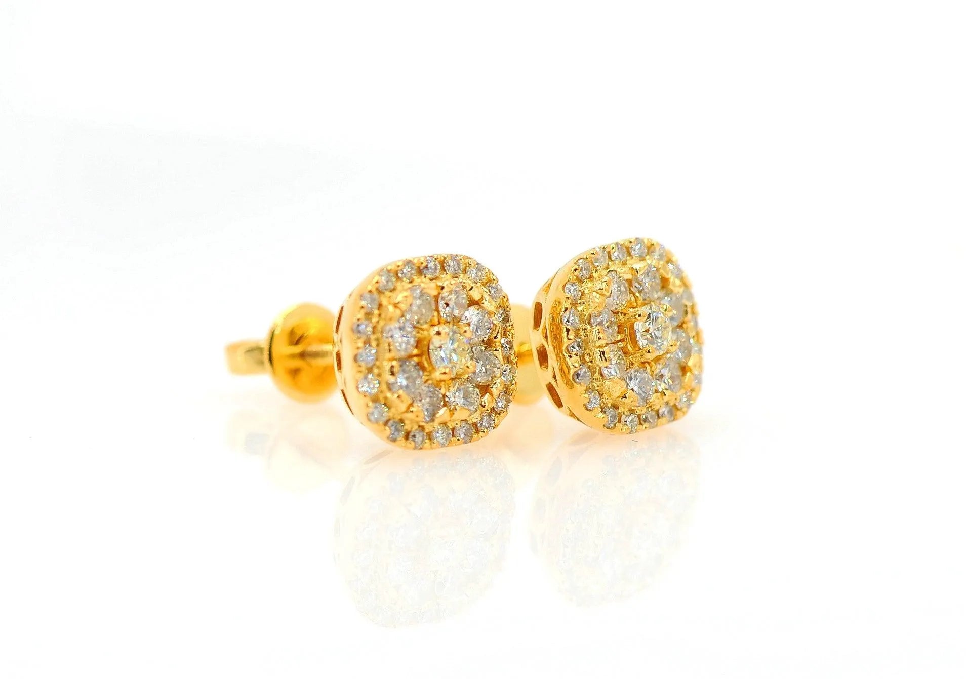 0.8cttw Cluster Diamond Earrings - Johnny Dang & Co
