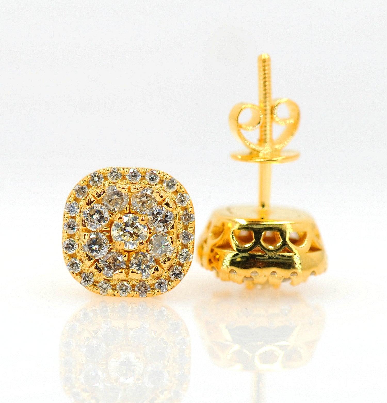 0.8cttw Cluster Diamond Earrings - Johnny Dang & Co