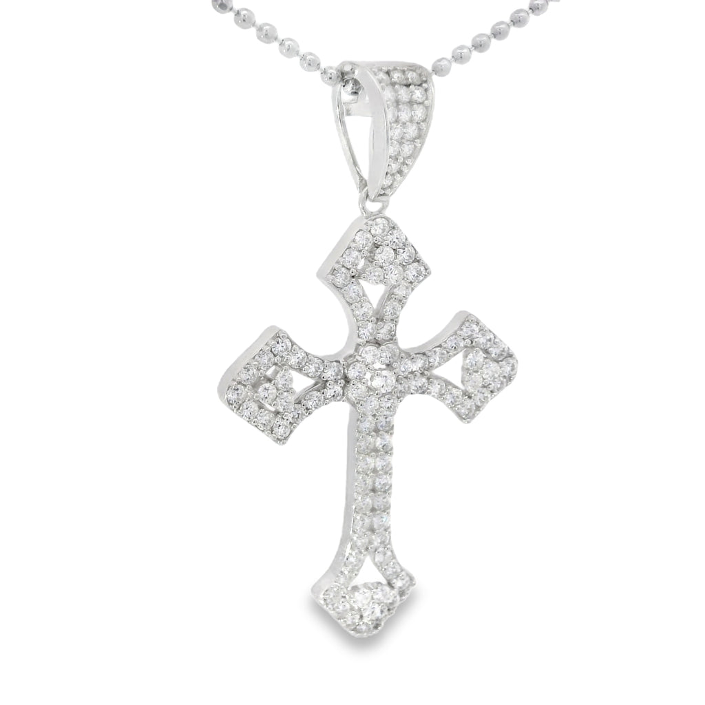 925 Sterling Silver Moissanite Cross