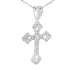 925 Sterling Silver Moissanite Cross