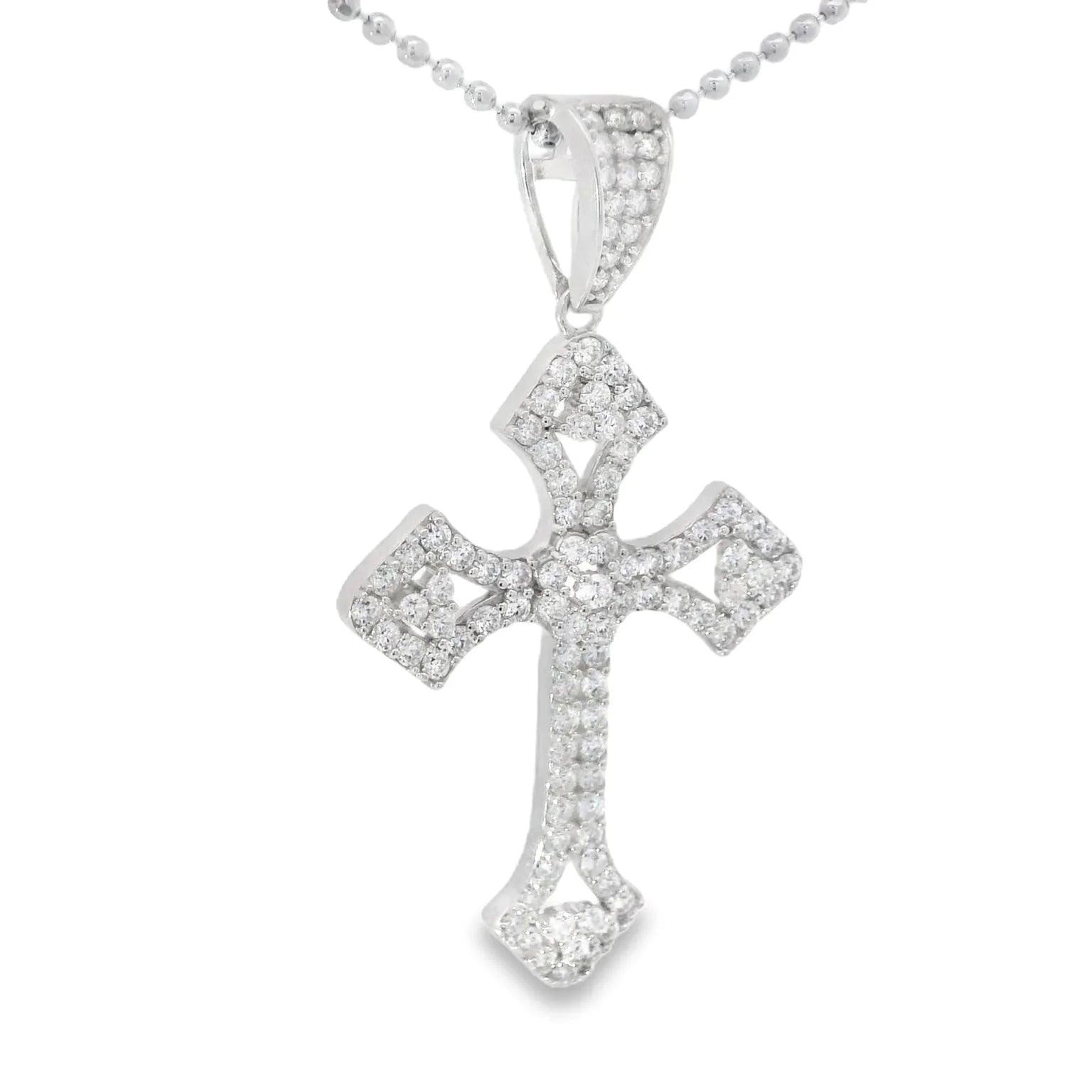 925 Sterling Silver Moissanite Cross