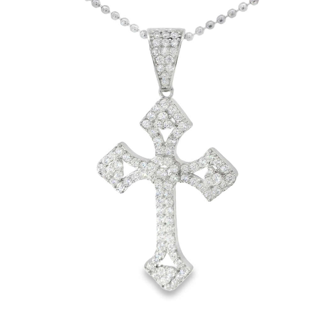 925 Sterling Silver Moissanite Cross