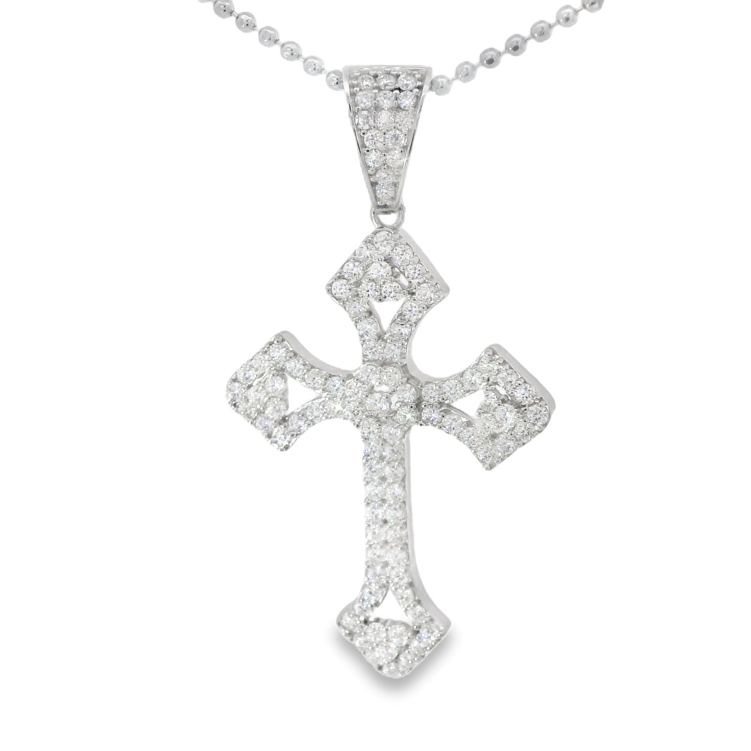 925 Sterling Silver Moissanite Cross