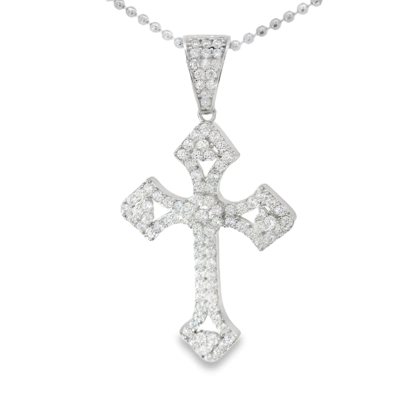 925 Sterling Silver Moissanite Cross