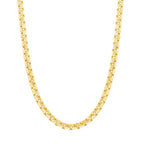 10K Yellow Gold 2.5mm Venetian Round Box Chain 18", 20", 22", 24" - Johnny Dang & Co