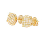 JDTKE3549-FD- Custom Diamond Cluster Earrings- - Johnny Dang & Co