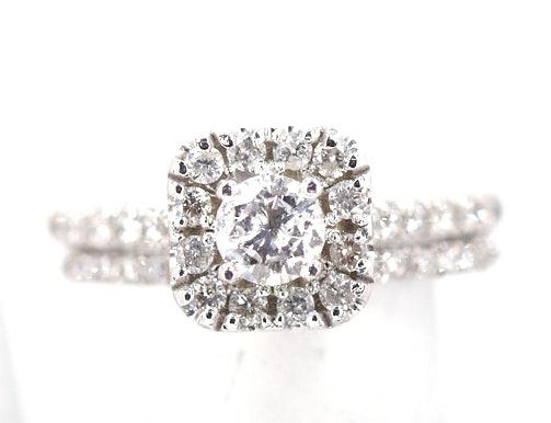 10K 1.00CT DIAMOND BRIDAL RING - Johnny Dang & Co
