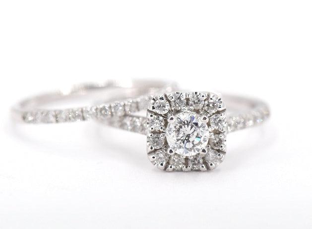 10K 1.00CT DIAMOND BRIDAL RING - Johnny Dang & Co