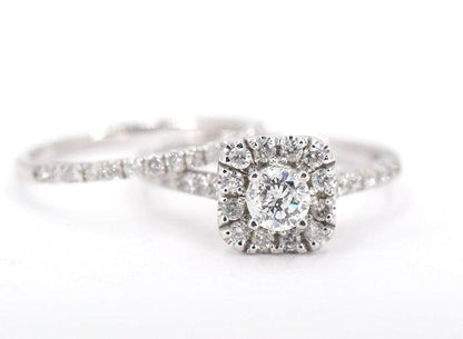 10K 1.00CT DIAMOND BRIDAL RING - Johnny Dang & Co