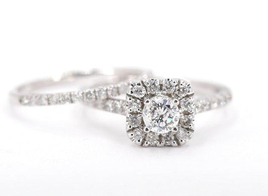 10K 1.00CT DIAMOND BRIDAL RING - Johnny Dang & Co