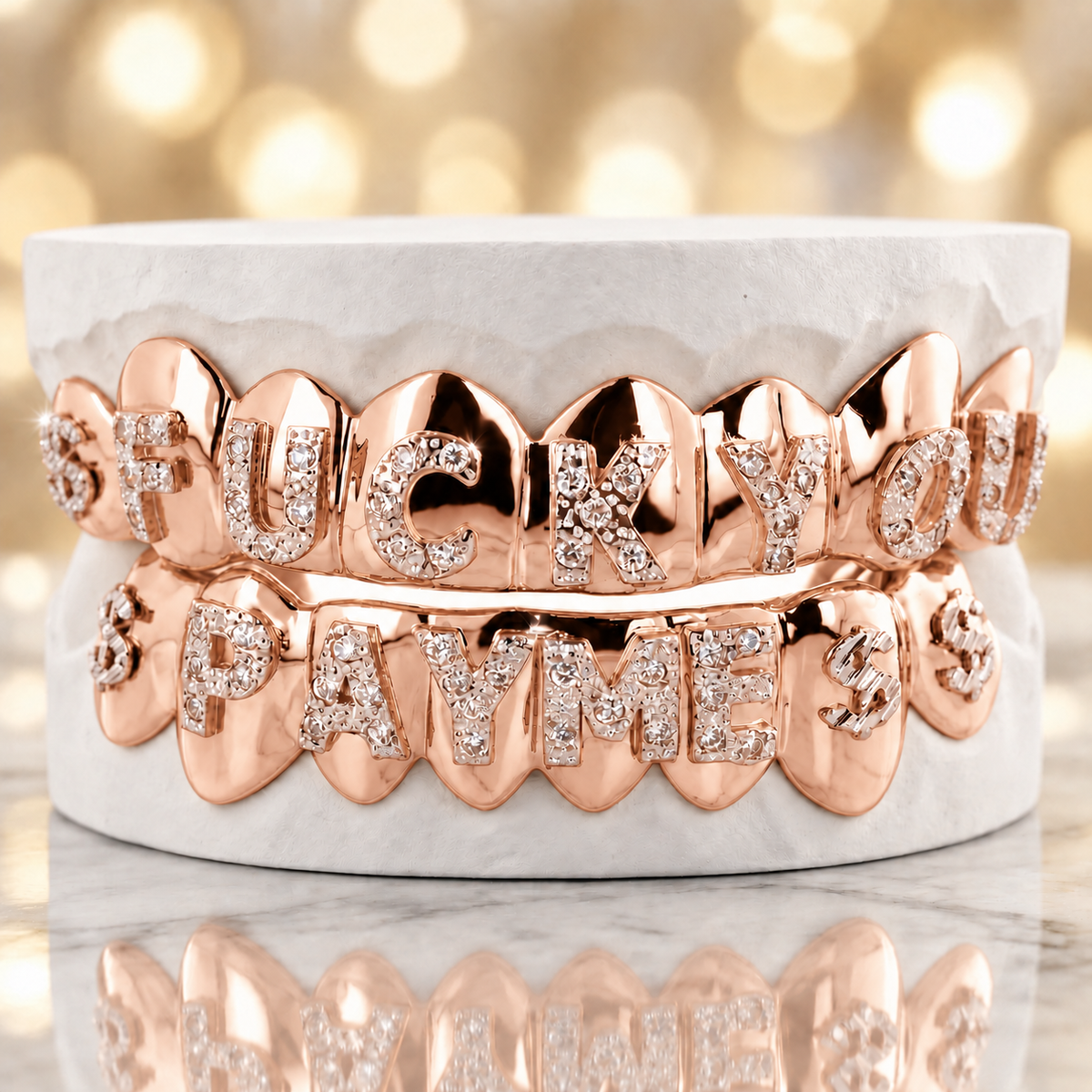 JDWR-1563-1 Custom Diamond Pave Set Grill