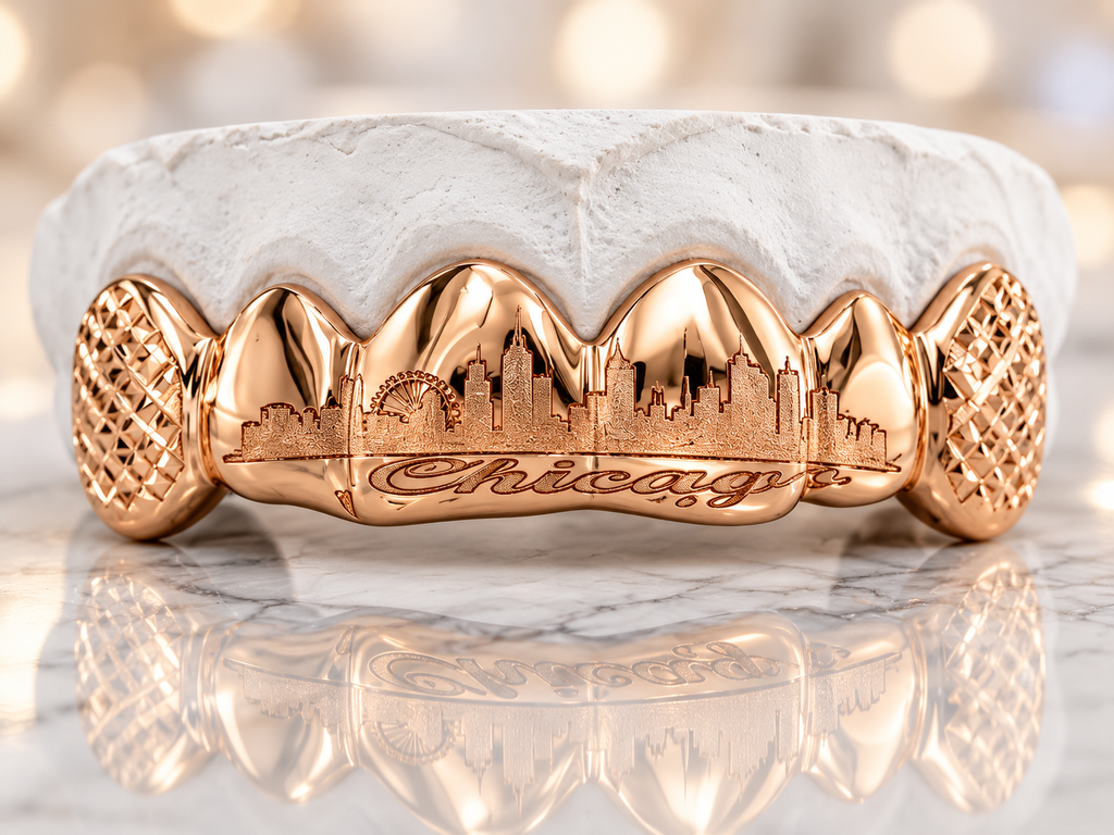 JDWR-ENG172301 6 Solid 4 Engraved Teeth Grill