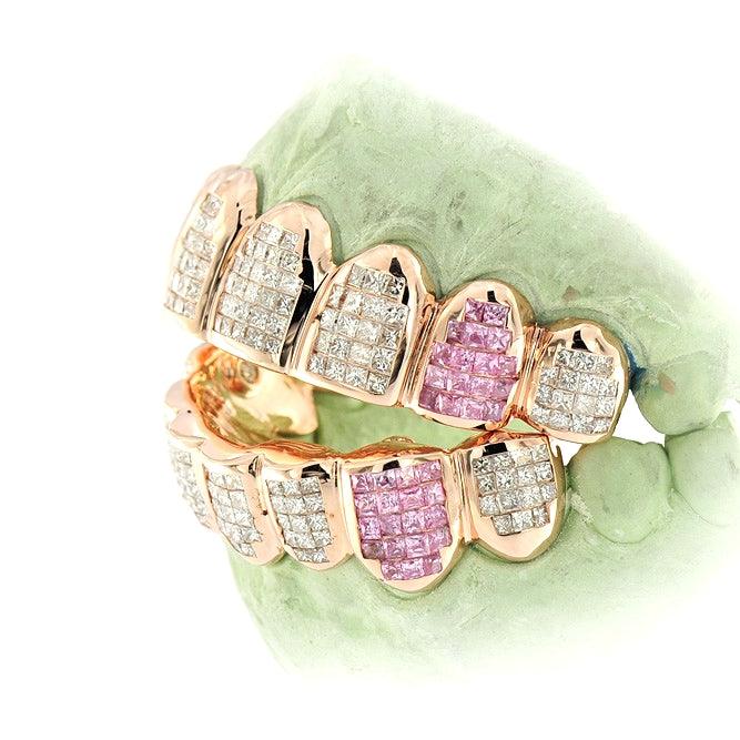 JDTK-GS151512 Sauce Walka Custom Invisible Handset Diamond Grill - Johnny Dang & Co