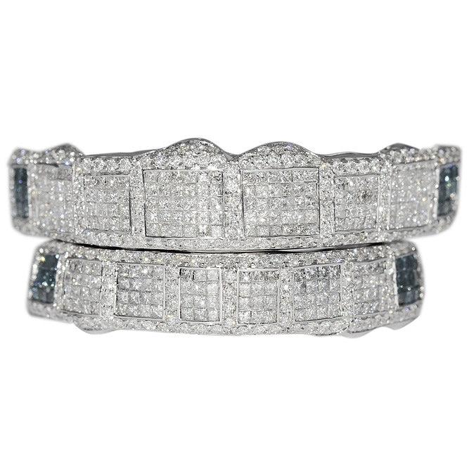 JDTK-GS152407-B Custom Princess Cut And Round Diamond Grill For Travis - Johnny Dang & Co