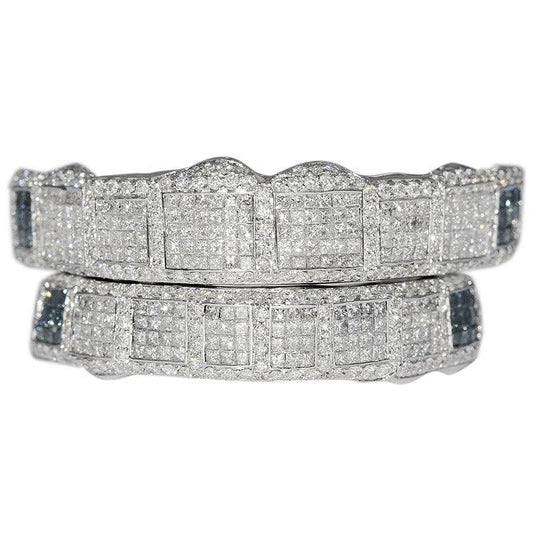 JDTK-GS152407-B Custom Princess Cut And Round Diamond Grill For Travis - Johnny Dang & Co