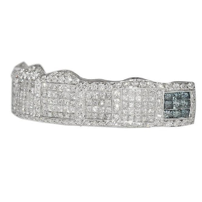 JDTK-GS152407-B Custom Princess Cut And Round Diamond Grill For Travis - Johnny Dang & Co