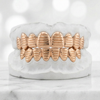 Solid Gold Grillz with Perm Cut