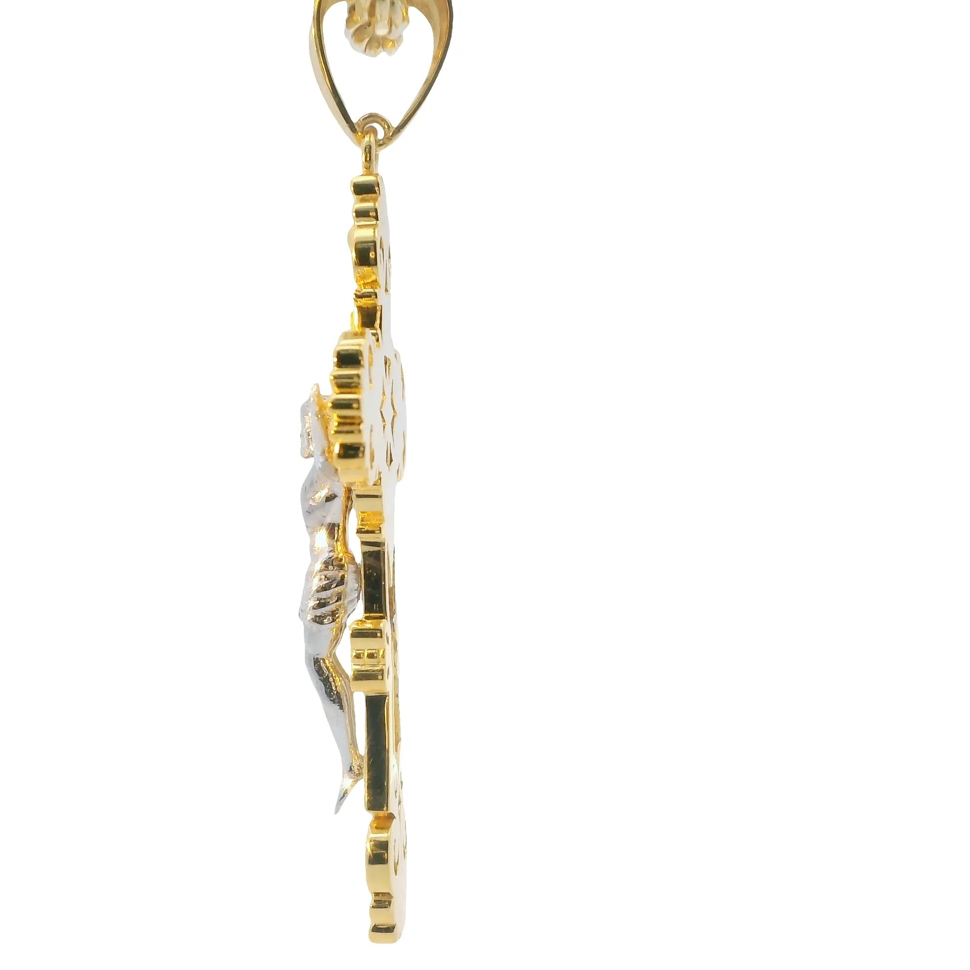 10k Solid Gold Cross Pendant