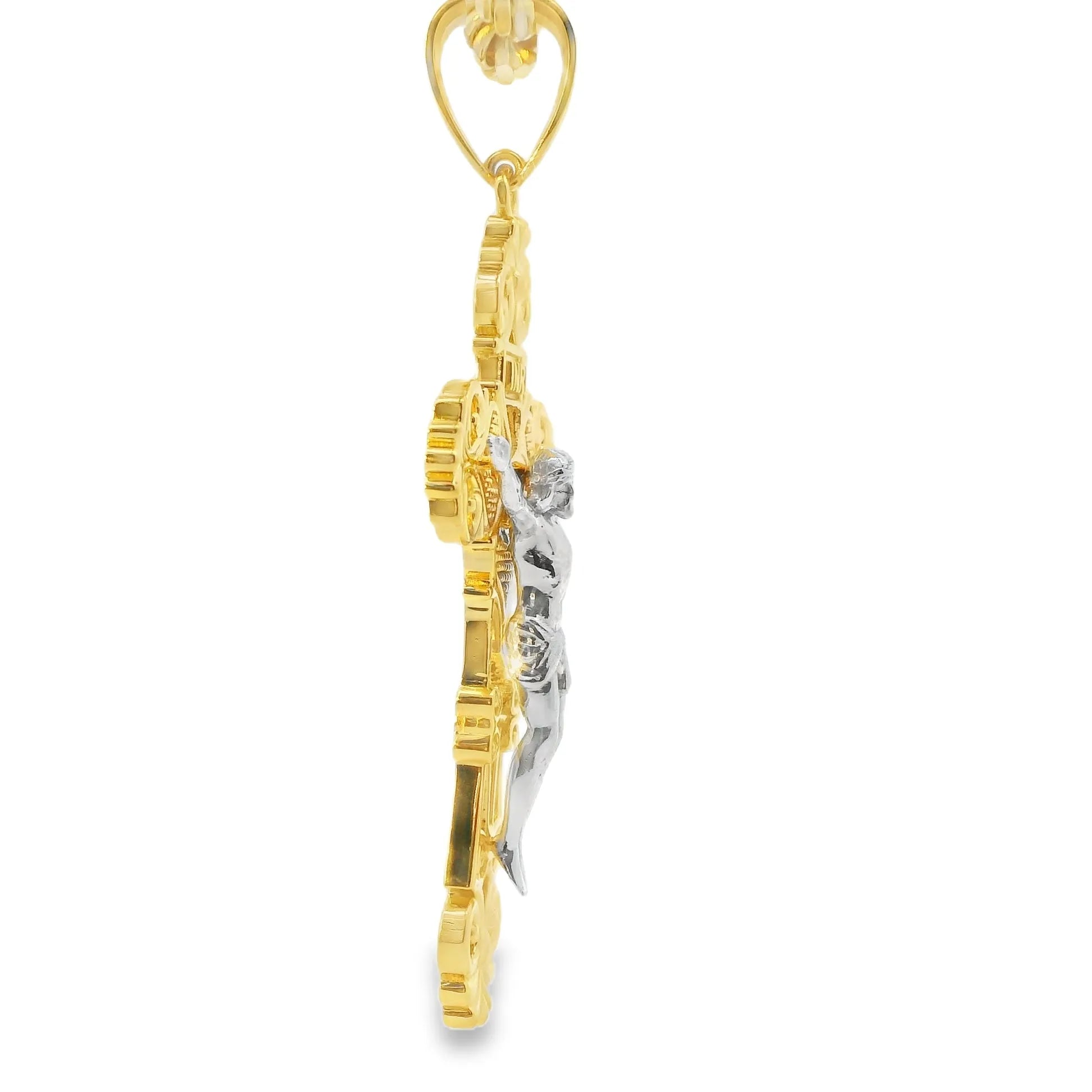 10k Solid Gold Cross Pendant