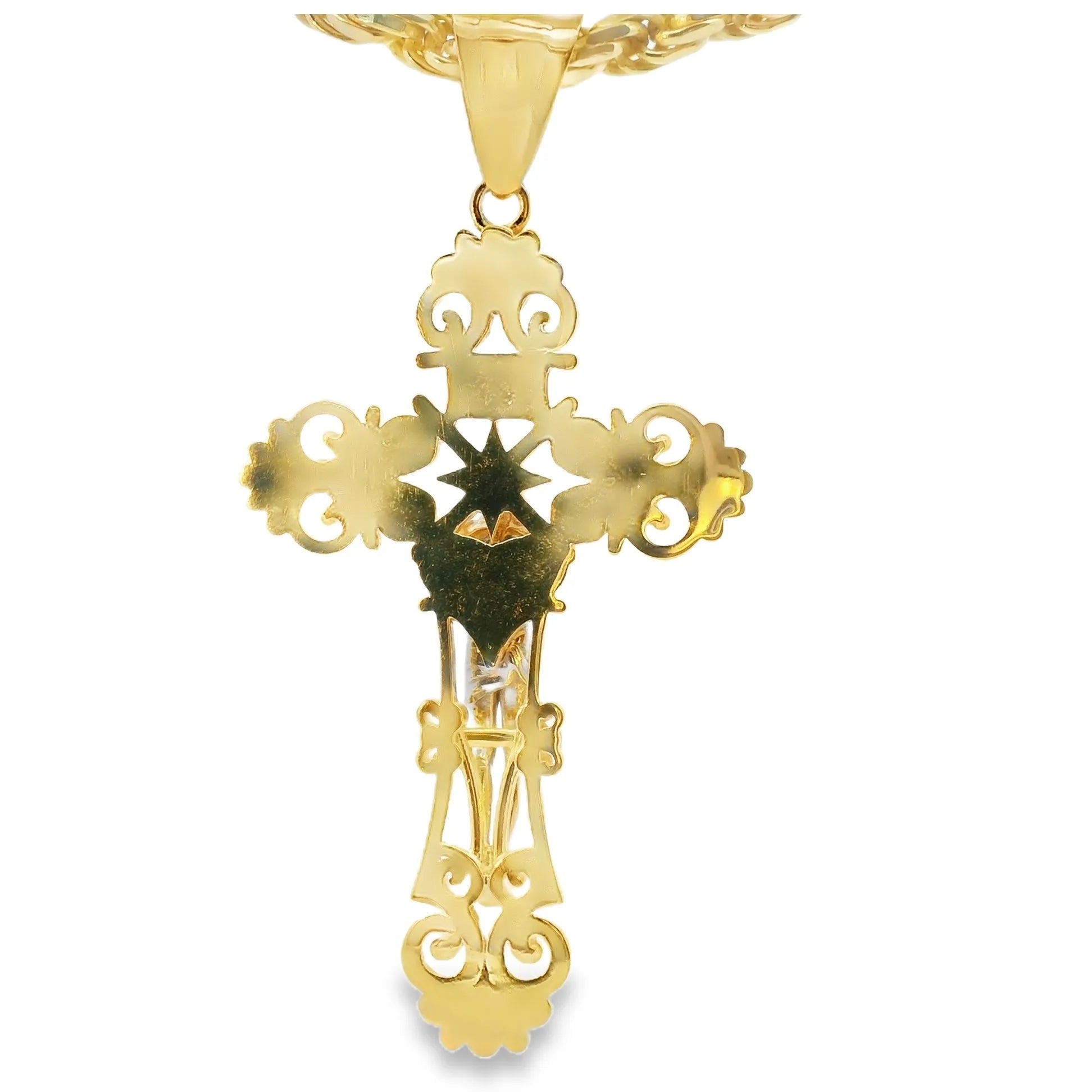 10k Solid Gold Cross Pendant