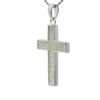 Classic Iced Out Cross Pendant 925 Silver