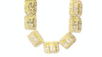 10k Baguette and Round Diamond Chain