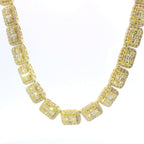 10k Baguette and Round Diamond Chain
