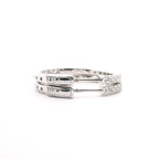 14K Inside/Outside Lab Diamond Hoop Earrings 2cttw