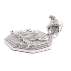 Silver and CZ Stop Snitching Pendant
