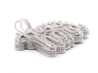 Silver & CZ Hustle Hard Pendant