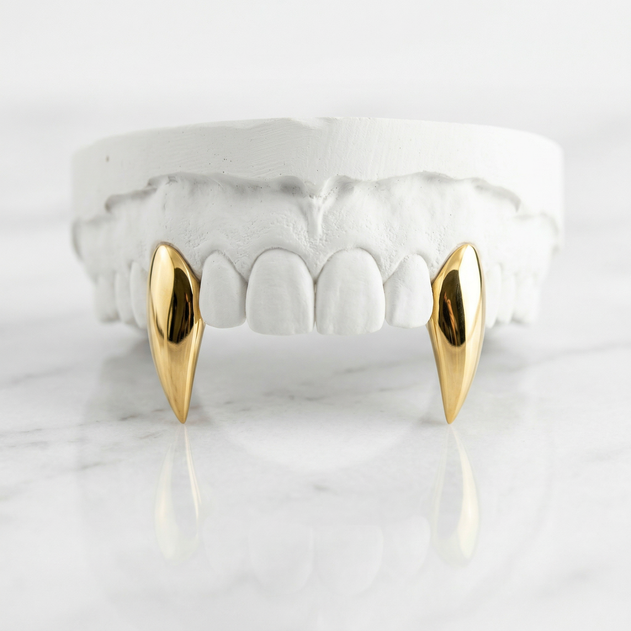 Vampire Fangs 2 teeth Gold Fangs - JDTK-G55 – Johnny Dang & Co