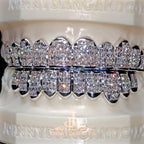 JDWR-2026-11 Flawless "French Cut" Invisible Set Grillz White Gold (Pullout)