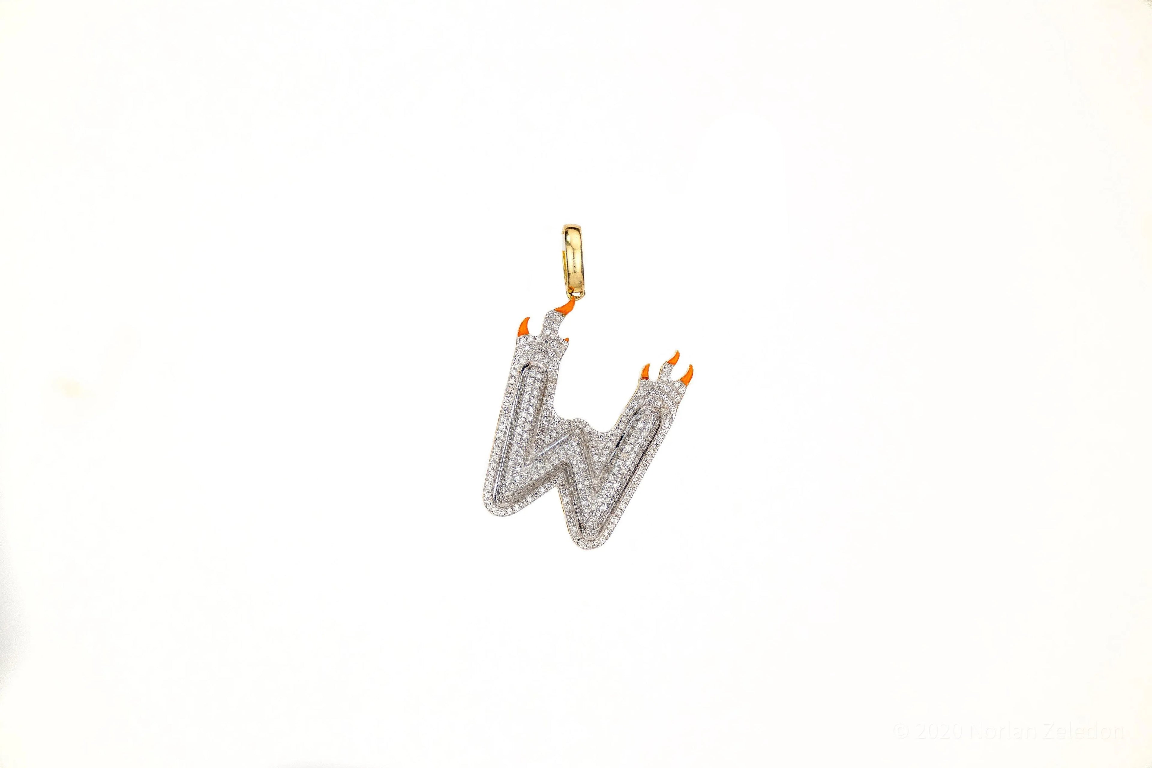 SI Custom Letter Type 10 Pendant - Johnny Dang & Co