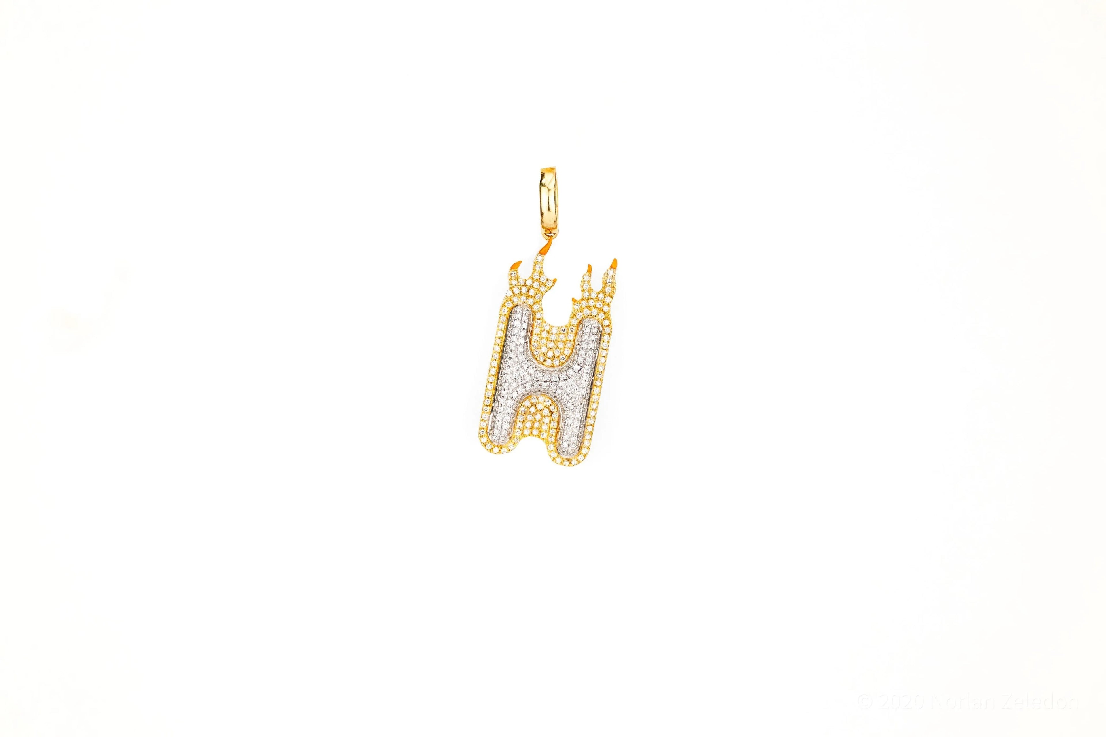 SI Custom Letter Type 11 Pendant - Johnny Dang & Co