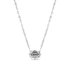 Emerald Cut Diamond Pendant