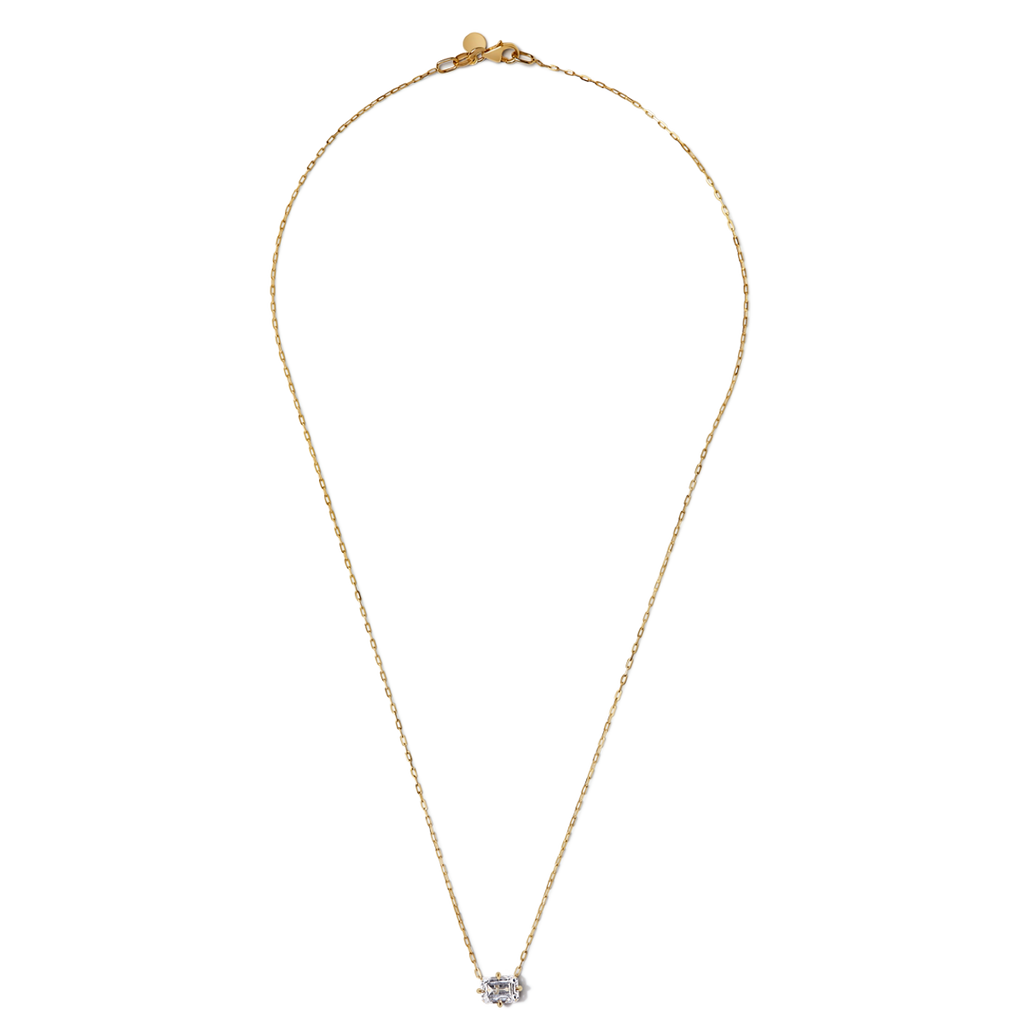 Emerald Cut Diamond Pendant