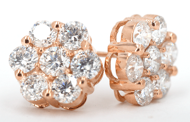 JDTK-j6675-Cluster Flower Earrings - Johnny Dang & Co