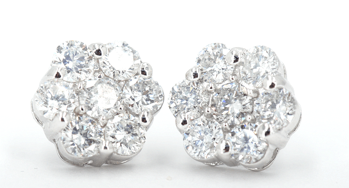 JDTK-j6675-Cluster Flower Earrings - Johnny Dang & Co