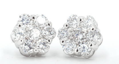 JDTK-j6675-Cluster Flower Earrings - Johnny Dang & Co